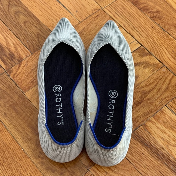 Rothy's Women's Light Gray Flats - Picture 8 of 16